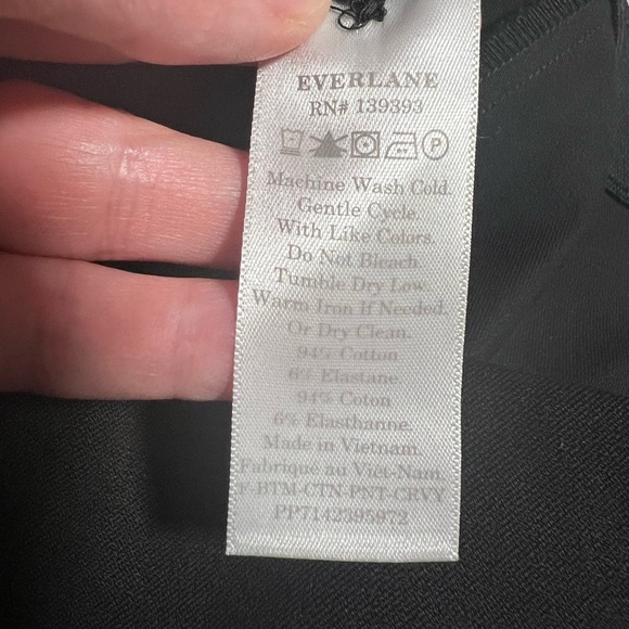 Everlane Curvy Side Zip Work Pants Black Size 14 NWT Classic  Office Slim - Picture 7 of 7